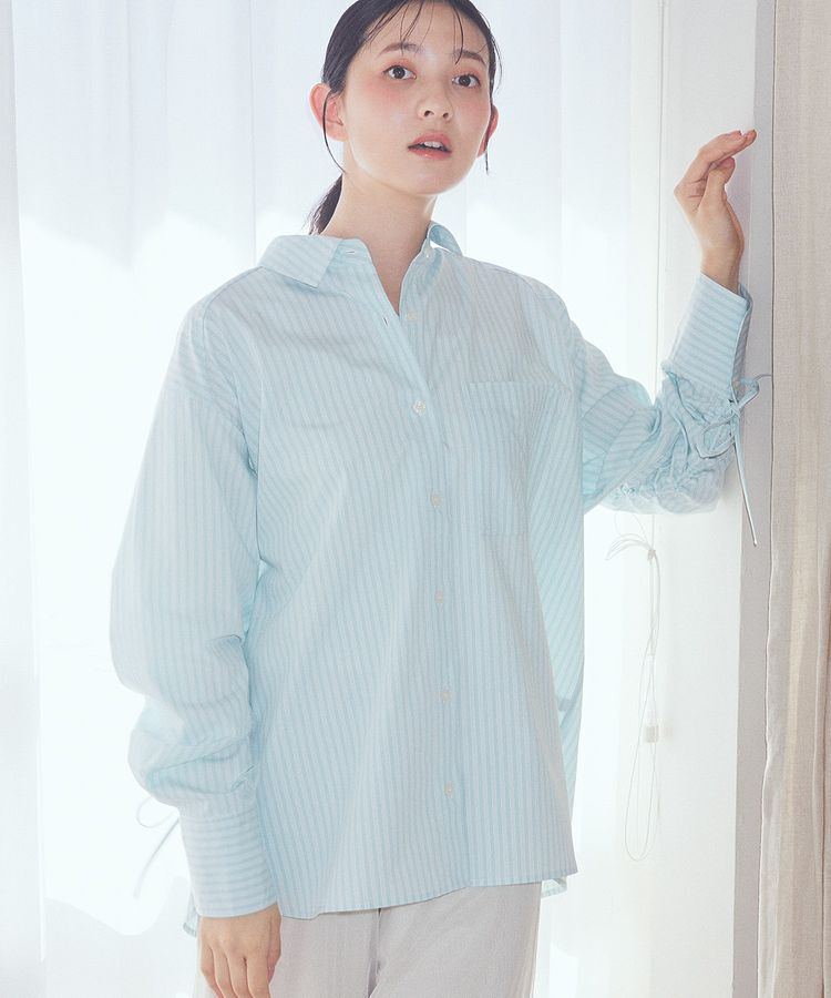 earth music&ecology「バックドロストオーバーシャツ」|シャツ・ブラウス|