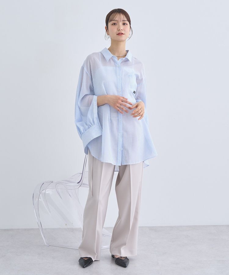 earth music&ecology「バックレースアップシャツ」|シャツ・ブラウス|