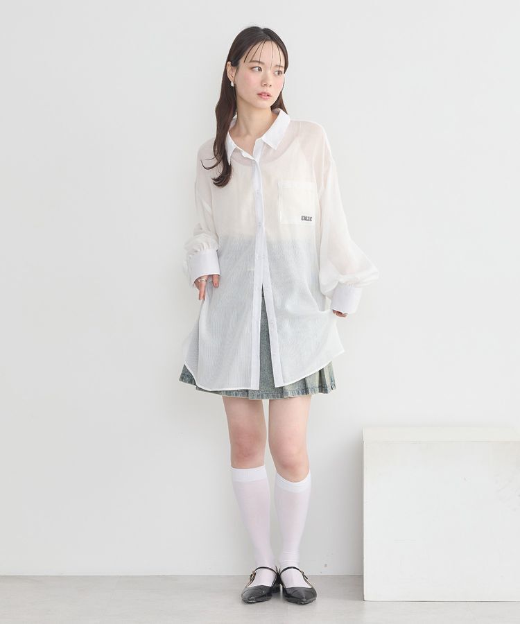 earth music&ecology「バックレースアップシャツ」|シャツ・ブラウス|