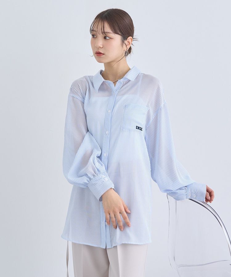 earth music&ecology「バックレースアップシャツ」|シャツ・ブラウス|