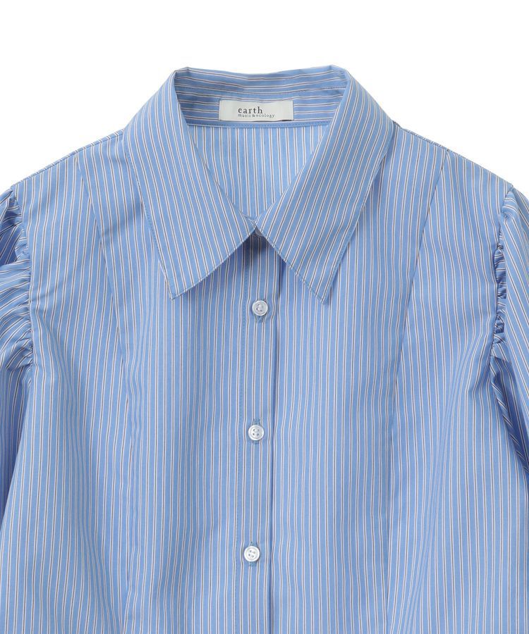 earth music&ecology「パワショルペプラムシャツ」|シャツ・ブラウス|