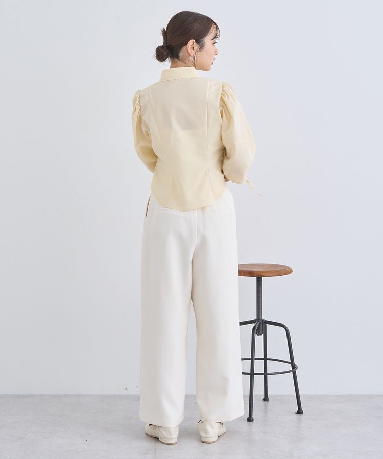 earth music&ecology「パワショルペプラムシャツ」|シャツ・ブラウス|