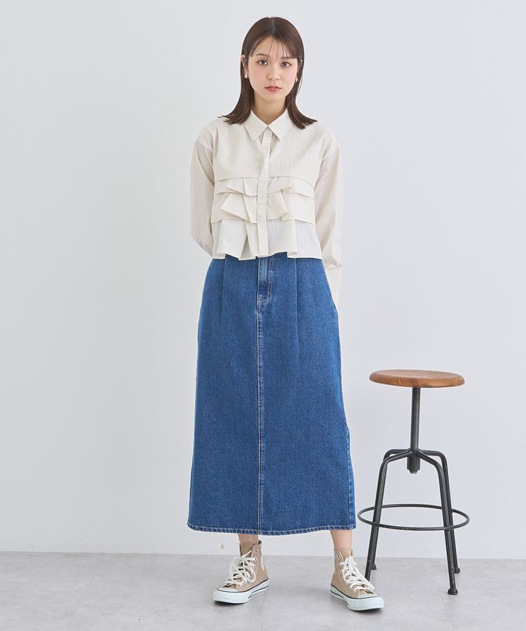 earth music&ecology「ティアードショートシャツ」|シャツ・ブラウス|