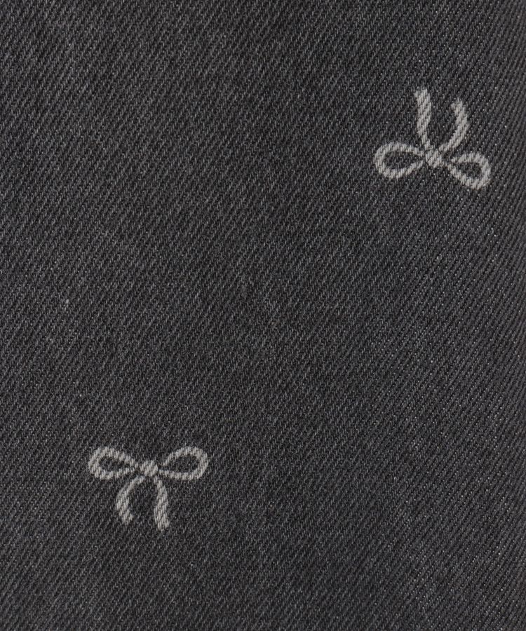 earth music&ecology「リボンプリントデニムパンツ」|デニム|