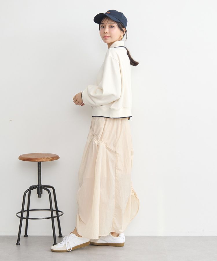 earth music&ecology「ハーフジップラインプルオーバー」|スウェット・ジャージ|