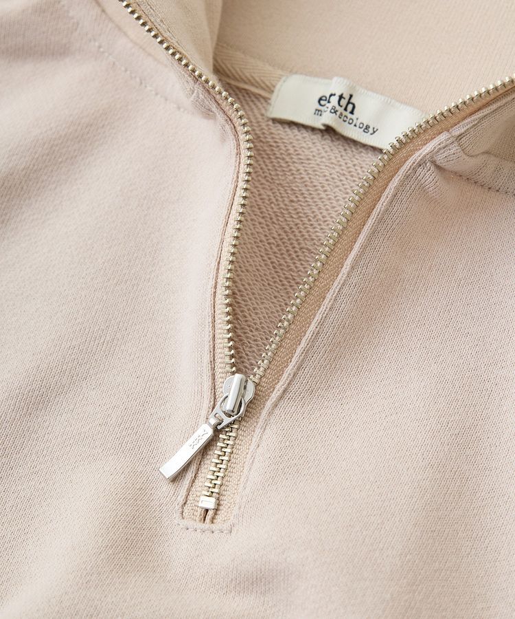 earth music&ecology「ハーフジップラインプルオーバー」|スウェット・ジャージ|