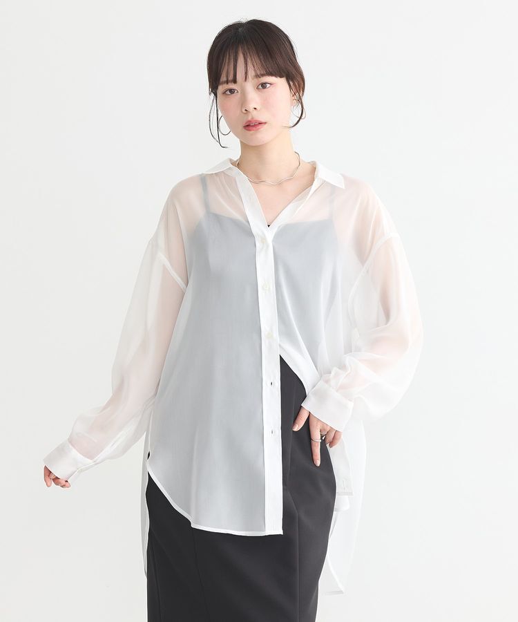 earth music&ecology「シアーシャツ」|シャツ・ブラウス|