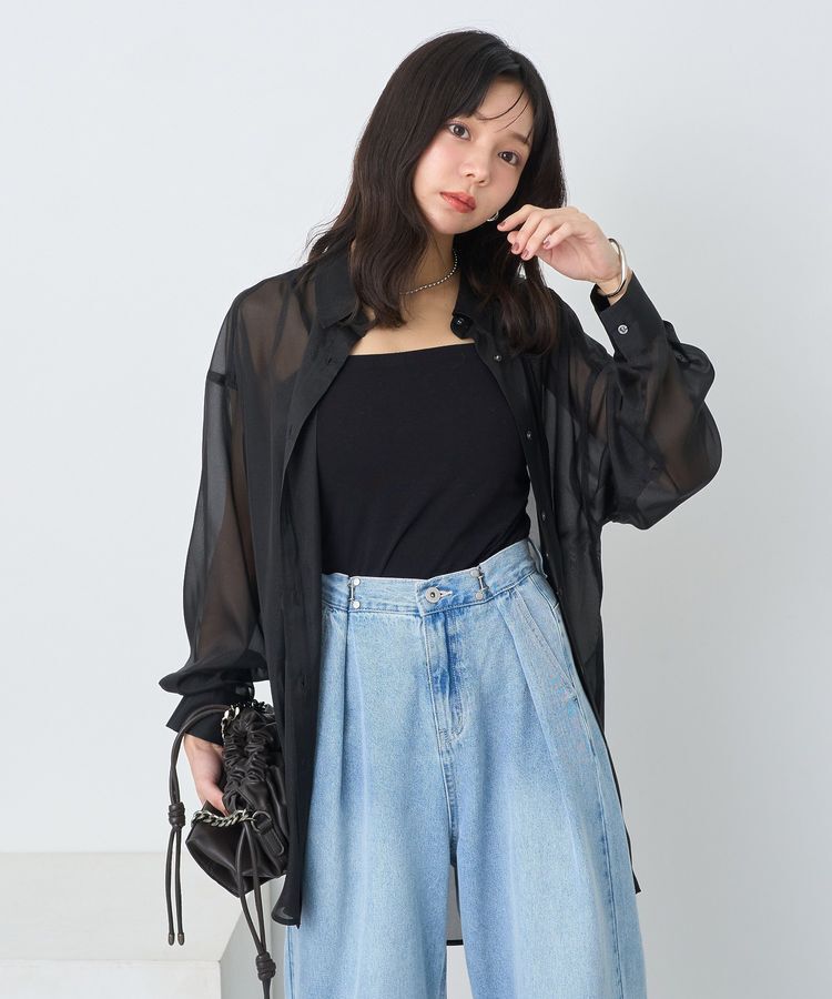 earth music&ecology「シアーシャツ」|シャツ・ブラウス|