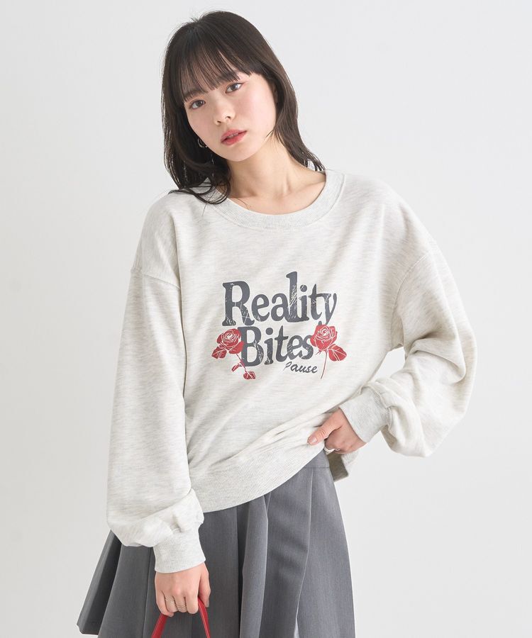 earth music&ecology「ローズ&times;ロゴグラフィックスウェット」|スウェット・ジャージ|