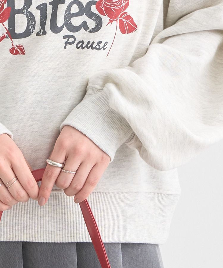 earth music&ecology「ローズ&times;ロゴグラフィックスウェット」|スウェット・ジャージ|