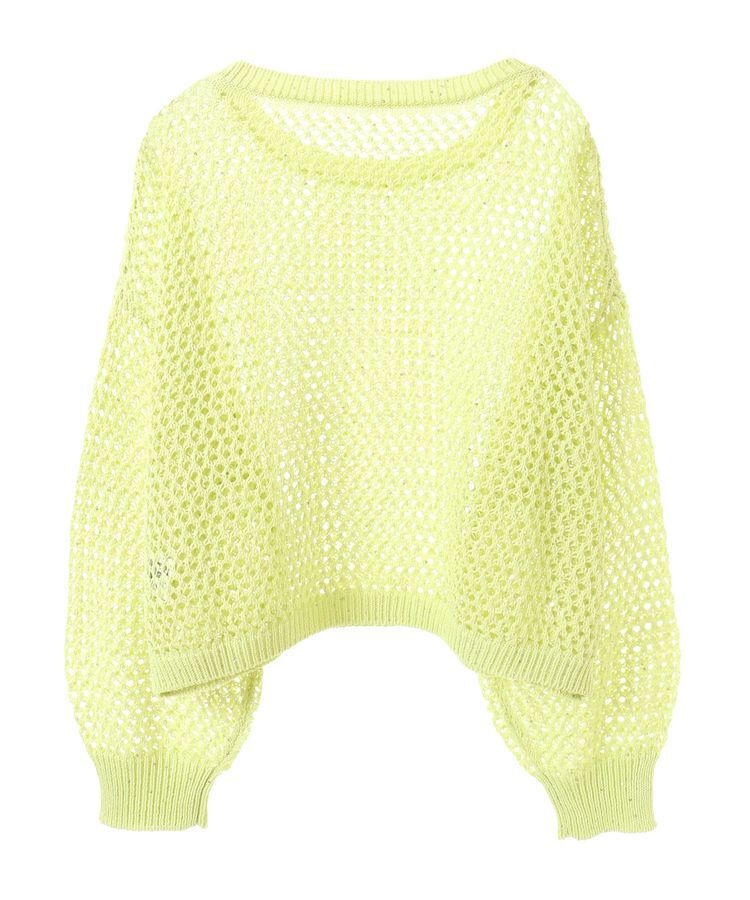 earth music&ecology「スパンコールメッシュニットプルオーバー」|ニット・セーター|