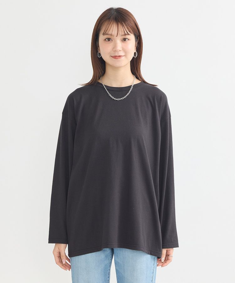 earth music&ecology「ラインストーンチュールドッキングプルオーバー」|Tシャツ・カットソー|