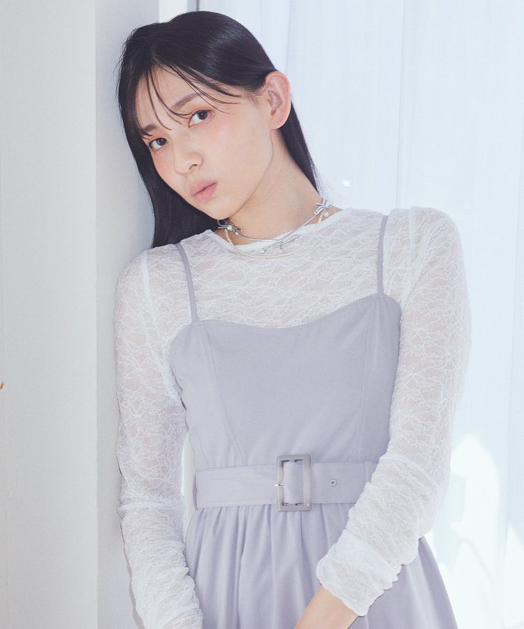 earth music&ecology「ベルト付きキャミワンピース」|ワンピース|