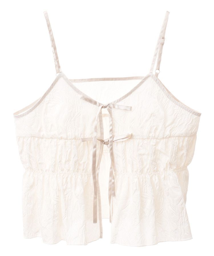 earth music&ecology「ジャガードフレアキャミブラウス」|ベスト・ジレ|