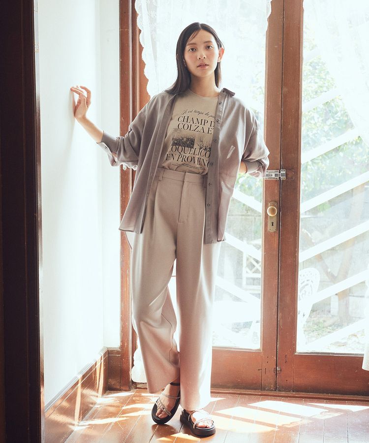 earth music&ecology「PhotoスリットT」|Tシャツ・カットソー|