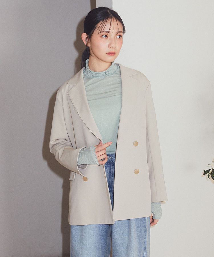 earth music&ecology「シアーラメハイネックプルオーバー」|Tシャツ・カットソー|