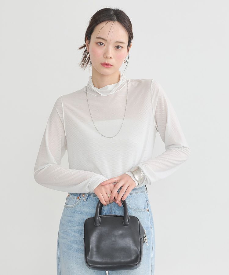 earth music&ecology「シアーラメハイネックプルオーバー」|Tシャツ・カットソー|