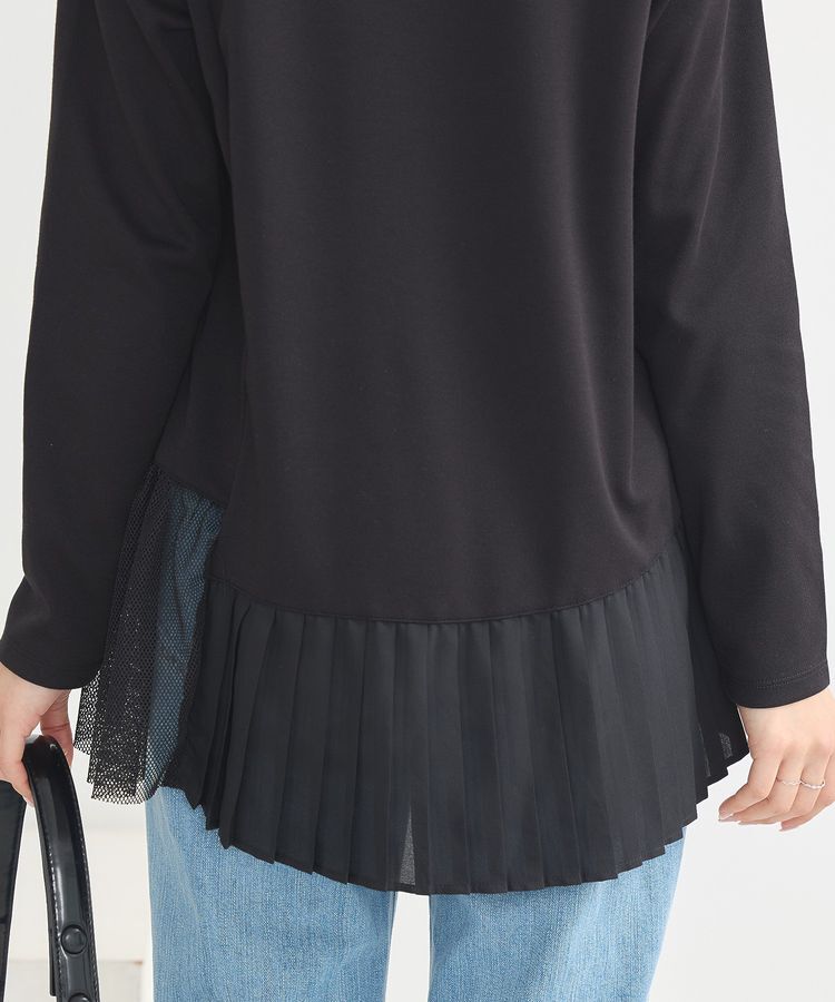 earth music&ecology「プリーツドッキングプルオーバー」|チュニック|