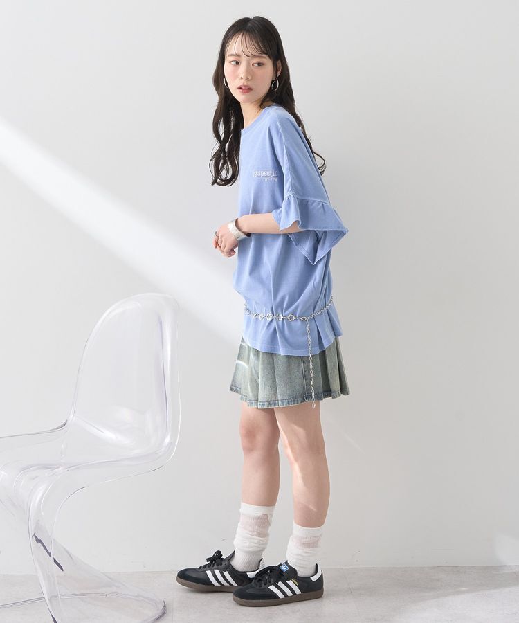 earth music&ecology「ピグメントフリルプルオーバー」|Tシャツ・カットソー|