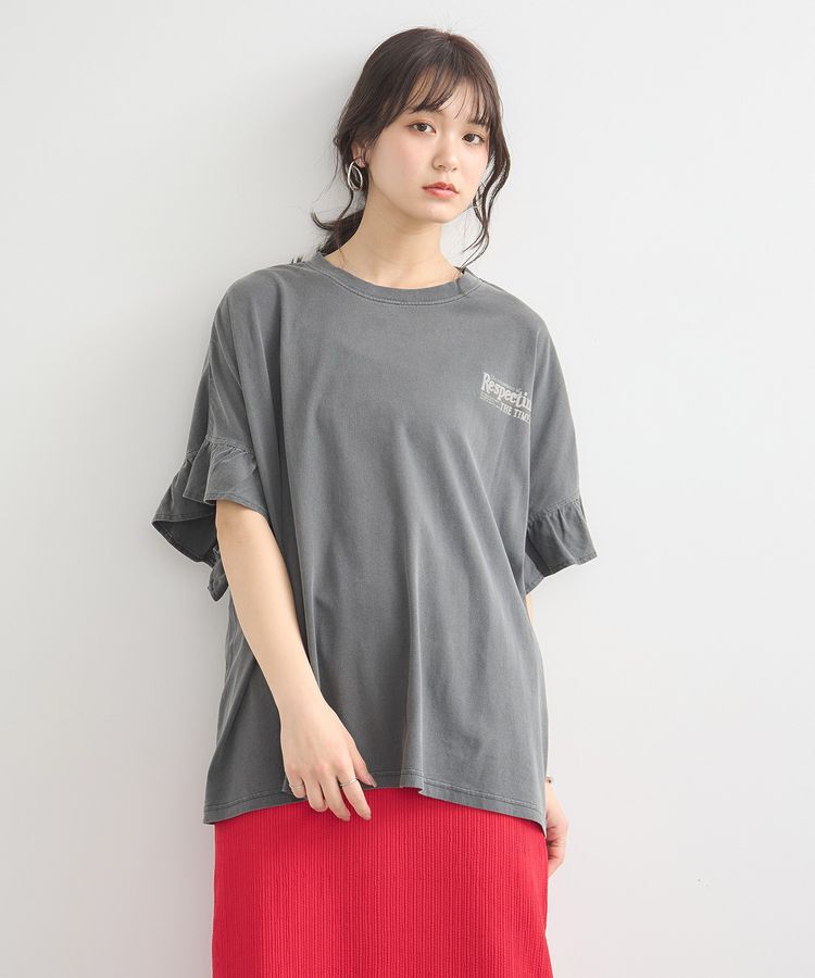 earth music&ecology「ピグメントフリルプルオーバー」|Tシャツ・カットソー|