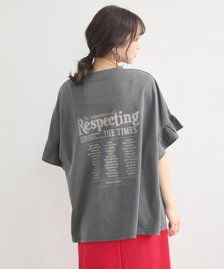 earth music&ecology「ピグメントフリルプルオーバー」|Tシャツ・カットソー|