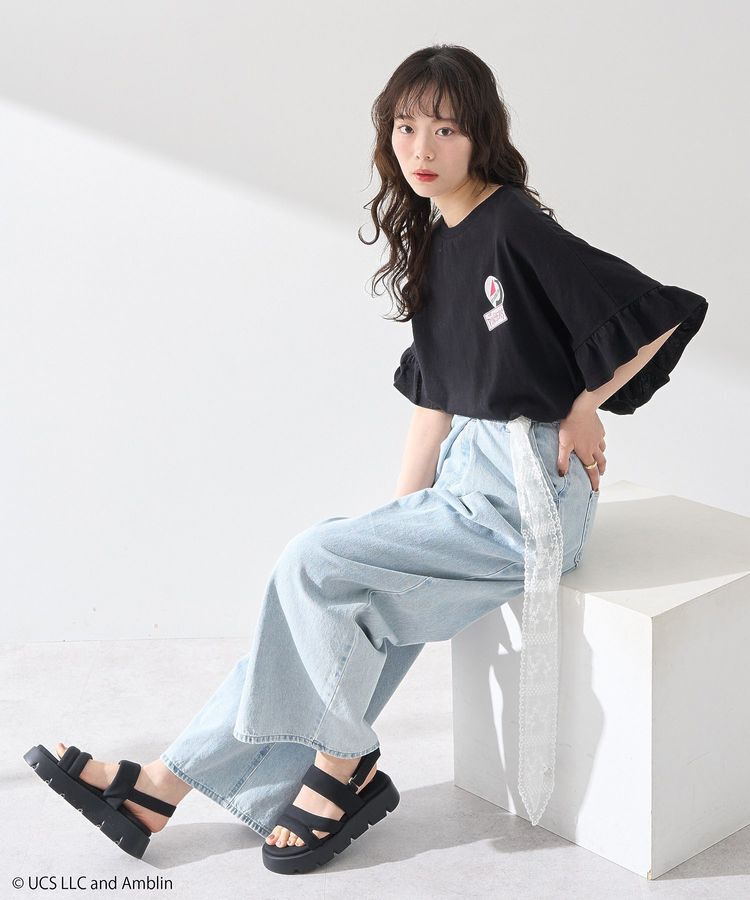 earth music&ecology「Back to the Future/earth フリルT」|Tシャツ・カットソー|