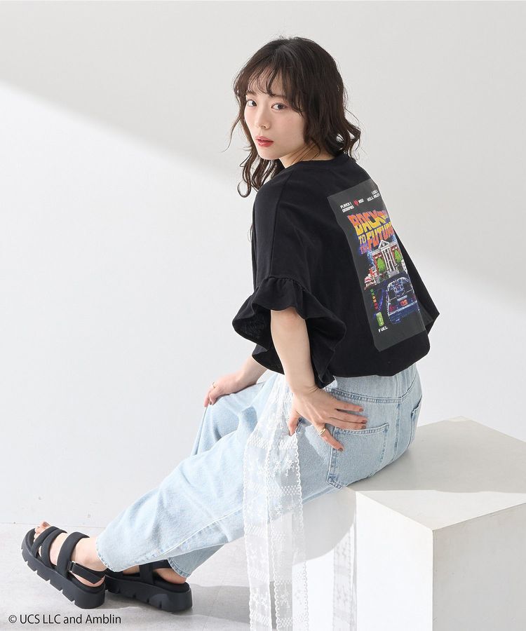 earth music&ecology「Back to the Future/earth フリルT」|Tシャツ・カットソー|