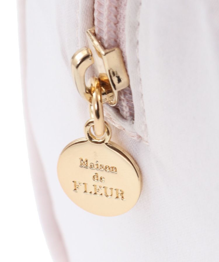 Maison de FLEUR「チュールハンドルラインストーンボストンバッグ」|ハンドバッグ|