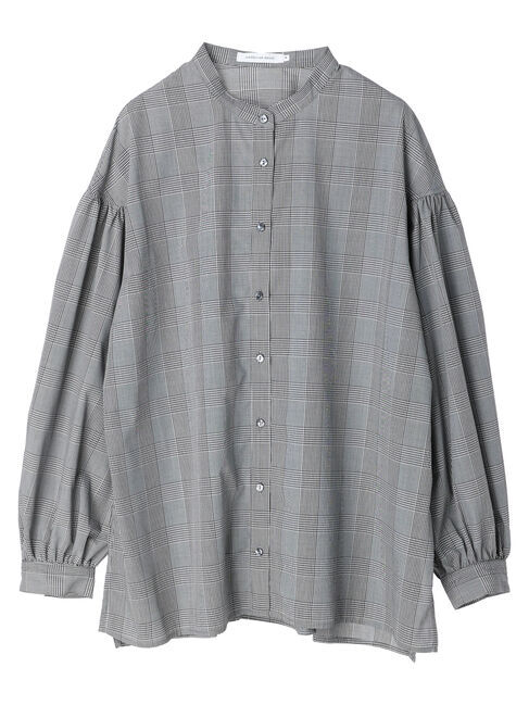  「バンドカラー袖ボリュームブラウス」|シャツ・ブラウス|