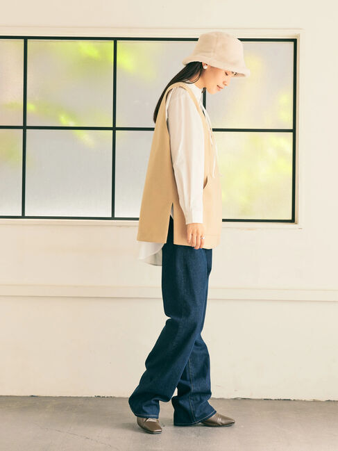  「Vネックポケット付きベスト」|ベスト・ジレ|