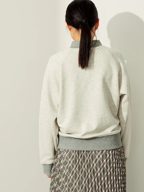  「ラグラン裏毛ロゴプルオーバー1」|Tシャツ・カットソー|