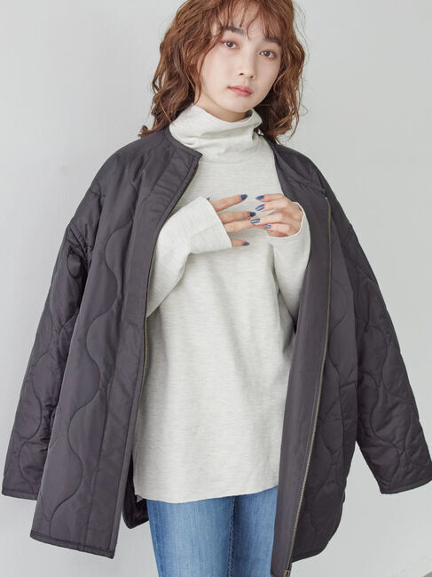  「リブタートルカットプルオーバー」|Tシャツ・カットソー|