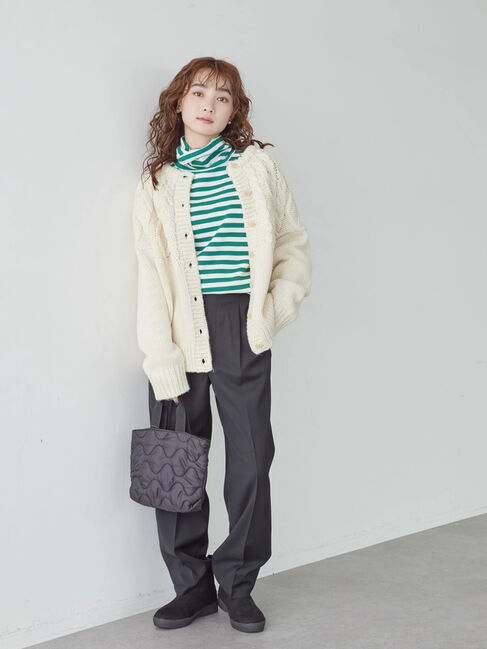  「リブタートルカットプルオーバー」|Tシャツ・カットソー|