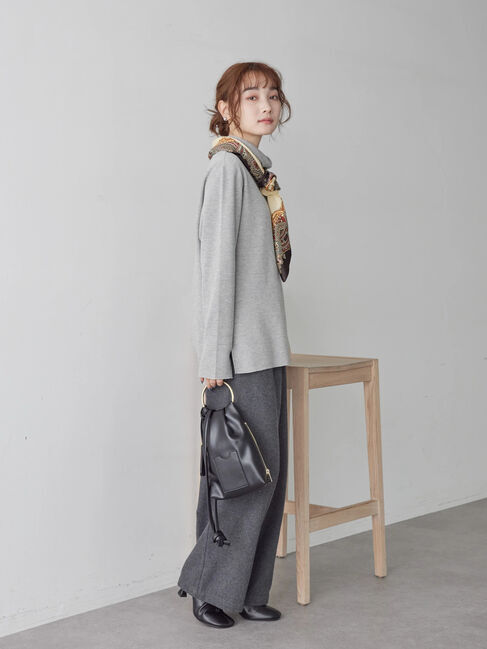  「リブタートルカットプルオーバー」|Tシャツ・カットソー|