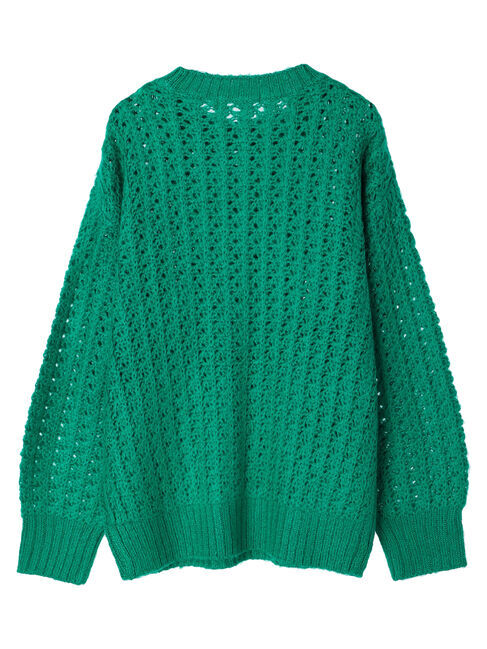  「透かし編みニットプルオーバー」|ニット・セーター|