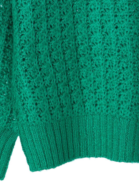  「透かし編みニットプルオーバー」|ニット・セーター|