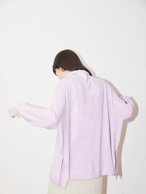  「ソフトタッチタートルニットチュニック」|ニット・セーター|