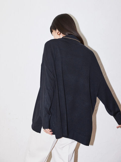  「ソフトタッチタートルニットチュニック」|ニット・セーター|