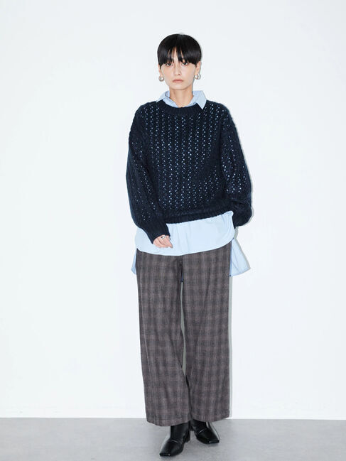  「ウールライクワイドパンツ」|その他|