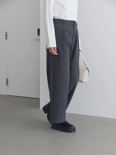  「ウールライクワイドパンツ」|その他|