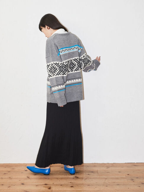  「カウチン柄ニットカーディガン」|カーディガン|