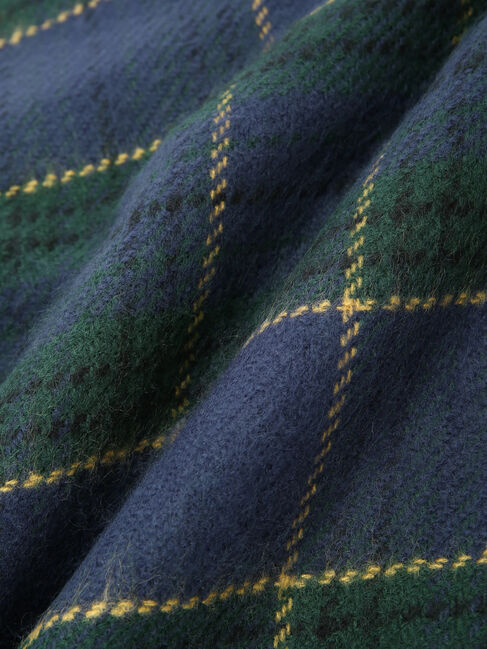  「チェック&times;ソリッドリバーシブルマフラー」|ストール|