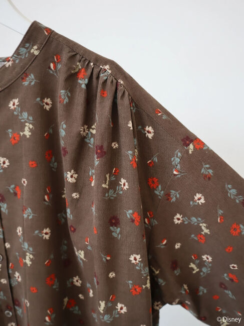  「プリントコーデュロイワンピース/Mickey」|ワンピース|