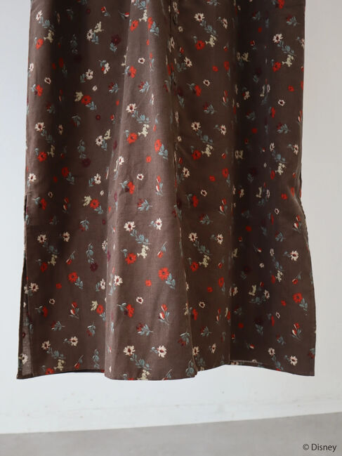  「プリントコーデュロイワンピース/Mickey」|ワンピース|