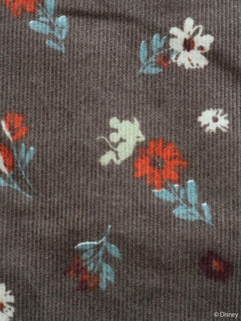  「プリントコーデュロイワンピース/Mickey」|ワンピース|