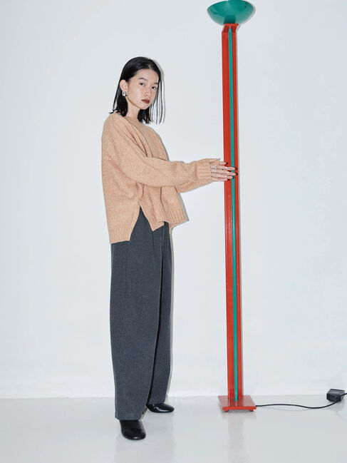  「カラーMixルーズニットプルオーバー」|ニット・セーター|