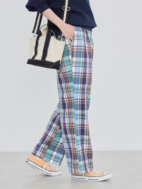  「美・美・美 チェックストレートパンツ」|その他|