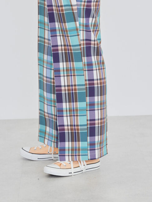  「美・美・美 チェックストレートパンツ」|その他|