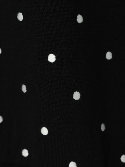  「Dotモックネックニットカーディガン」|カーディガン|