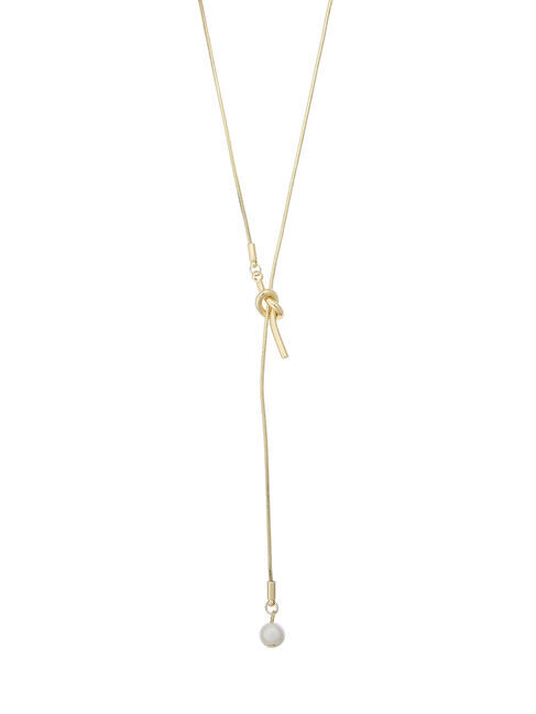  「every walk.ワントップパールY字ネックレス」|ネックレス|ゴールド